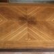 Large Vintage Dining Table 2m. Chevron Inlay