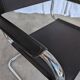 Vintage Mart Stam Style Armchair: Dark Brown Faux Leather Chrome Cantilever
