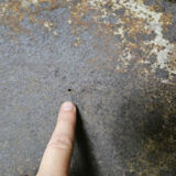 Old basin bath galvanized zinc oval