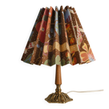 Brass Table Lamp with Teak, Asea, Sweden 1950s