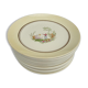Set 12 assiettes Gien 1960 jardins japonais variations en jaune mineur