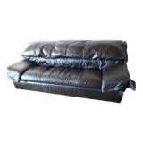 Canapé en cuir noir Ligne Roset