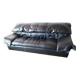 Ligne Roset black leather sofa