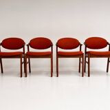 Set reupholstered Danish design chairs by Schou Andersen, 1960s