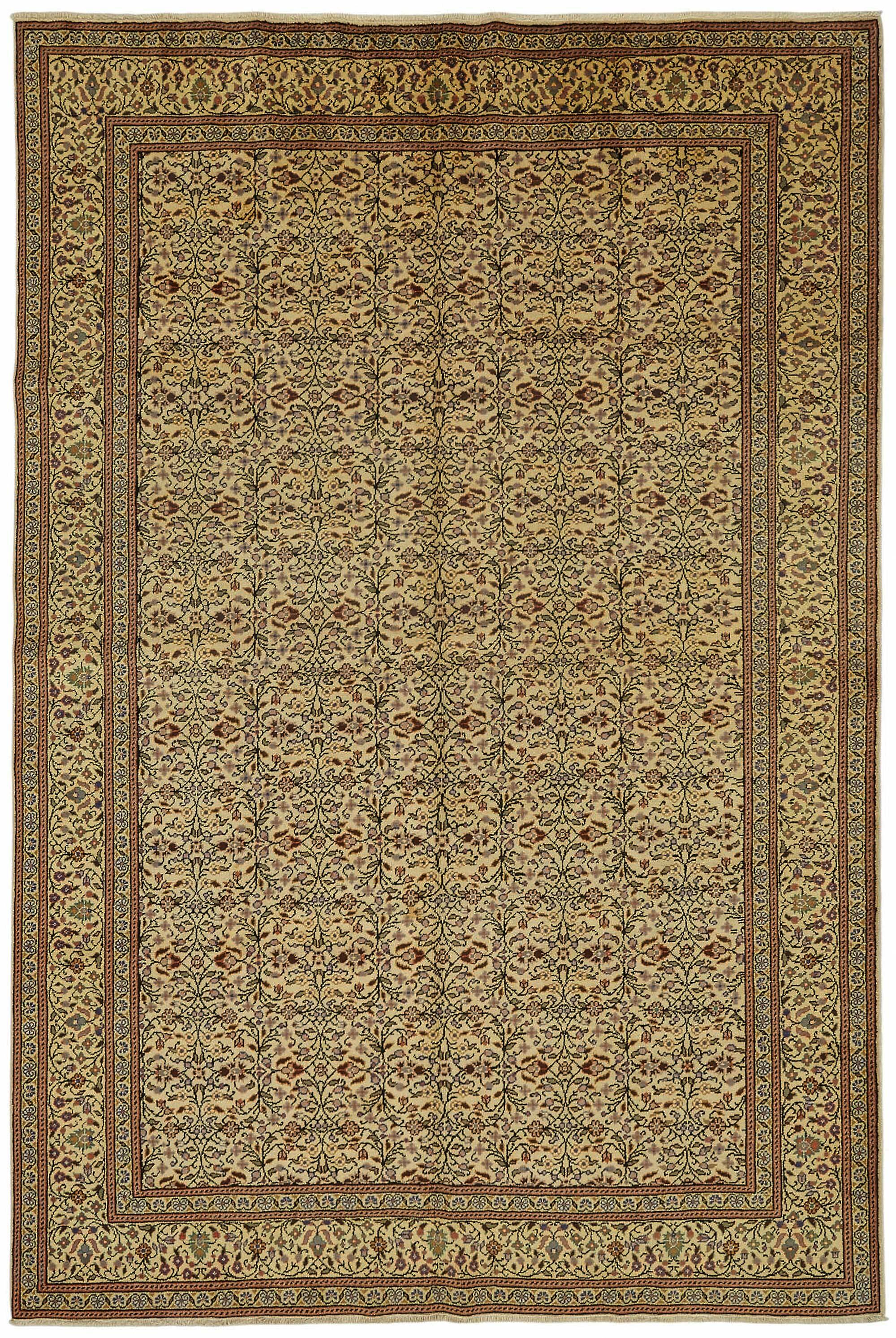 Turkish Wool Vintage Kayseri Rug 195 cm x 290 cm