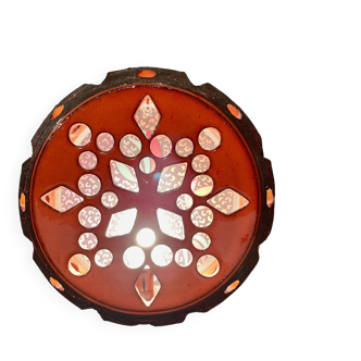 Large ceramic wall light, 1950s design.