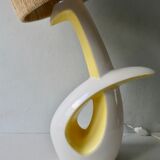 Freeform lamp in two-tone ceramic, Ceramidi, 60s