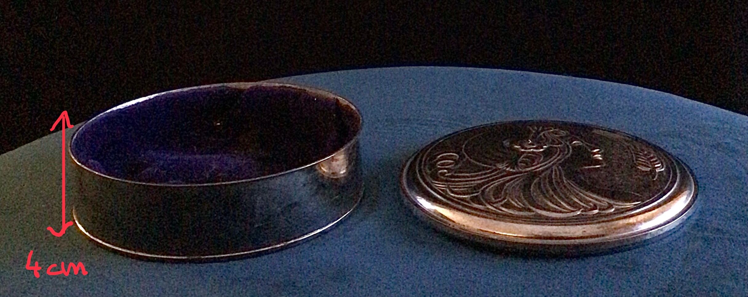 Art Nouveau style jewelry box