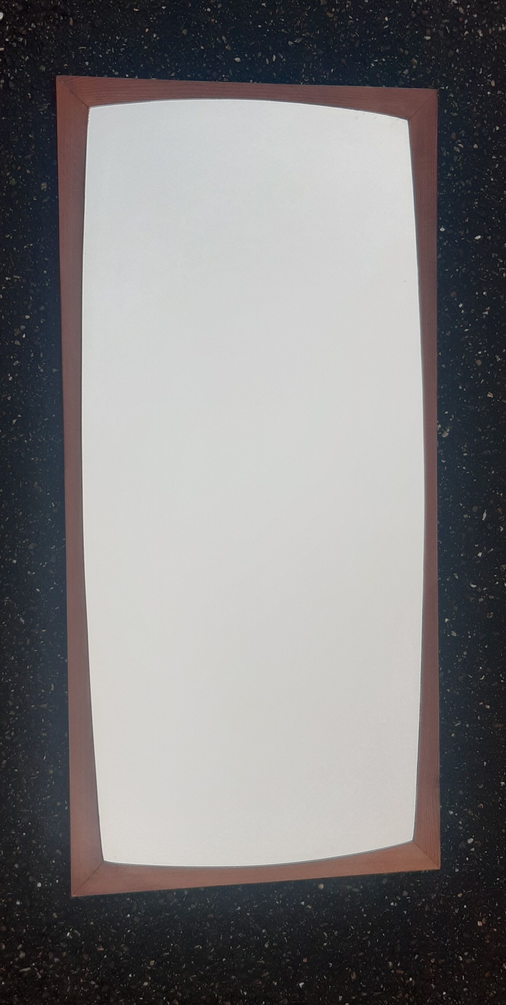Scandinavian mirror 70s, 77x37 cm