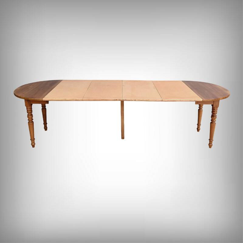 Cherrywood Extending Table, Louis-Philippe Style – 1900