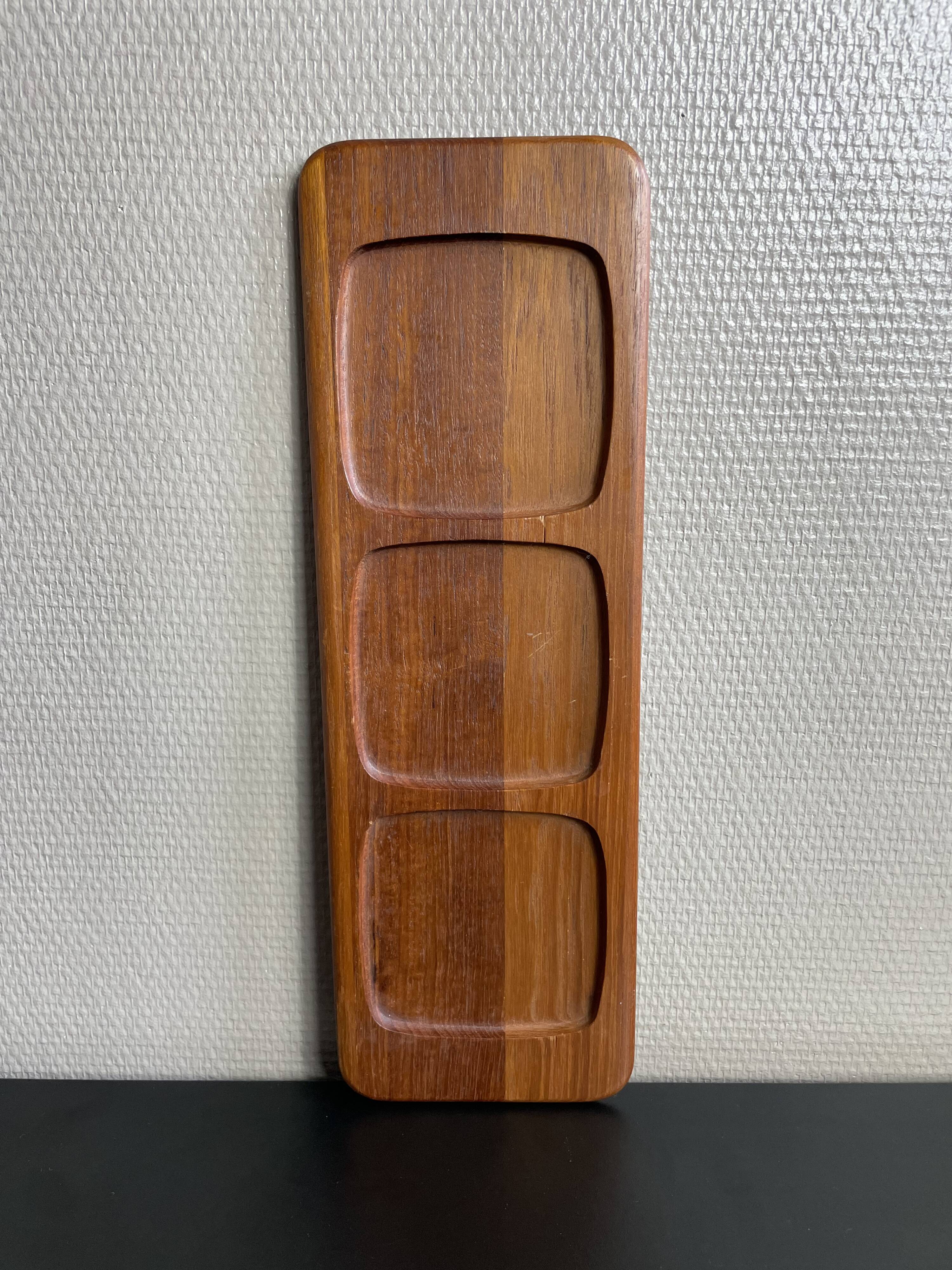 Scandinavian teak serving tray