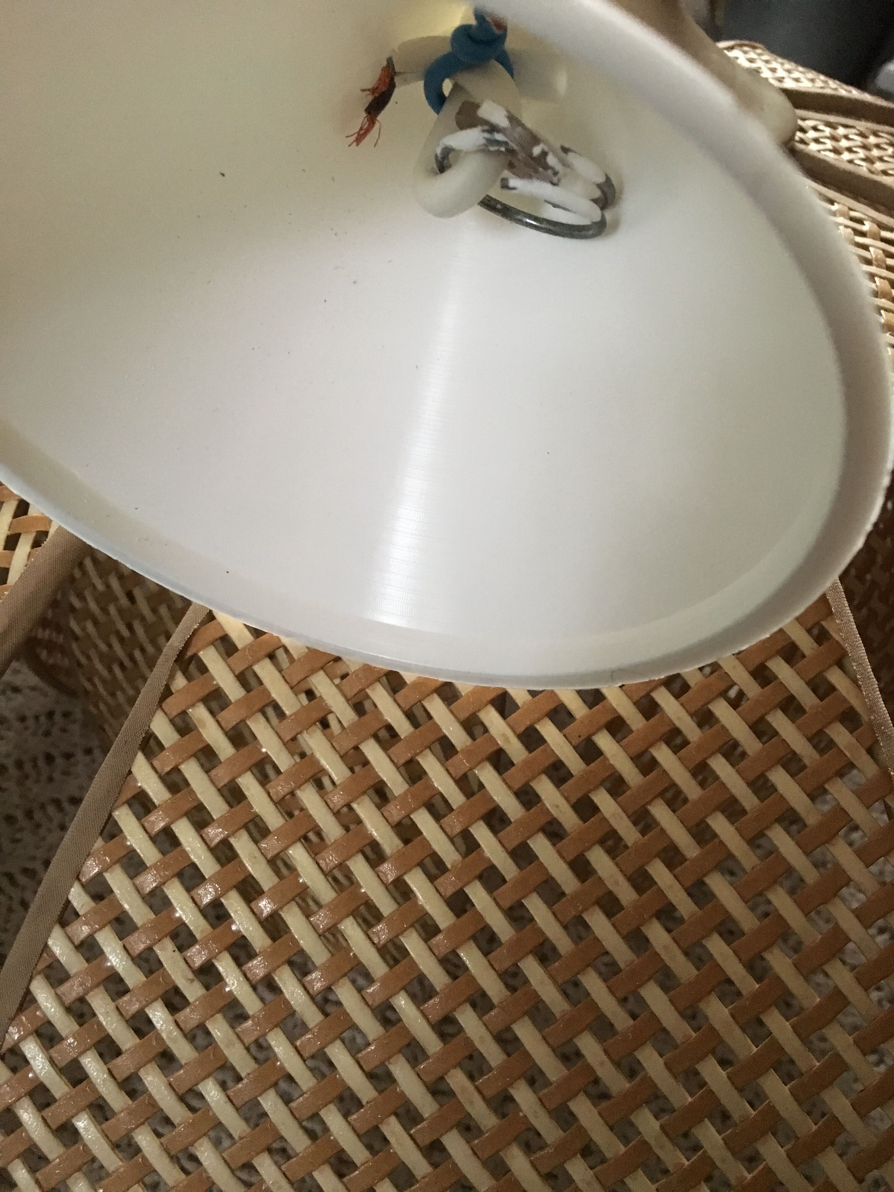 Flower hanging caning vintage rattan