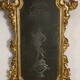 Antique baroque mirrors from the mid-18th century, mercury mirror.