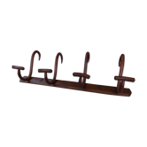 Porte-manteau à quatre double patères bois courbé