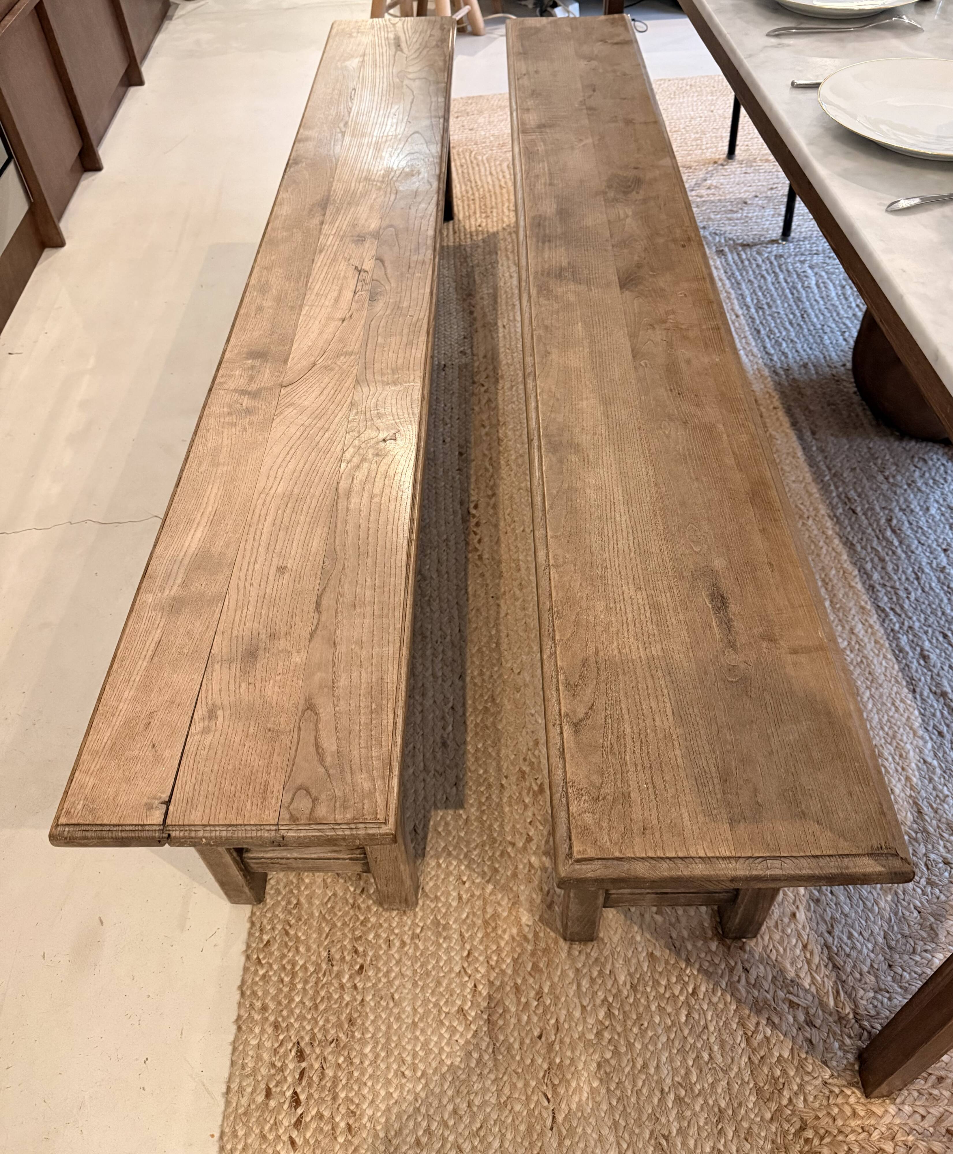 Pair of vintage benches