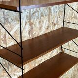 60s 70s teak string shelf wall shelf Danish design Denmark