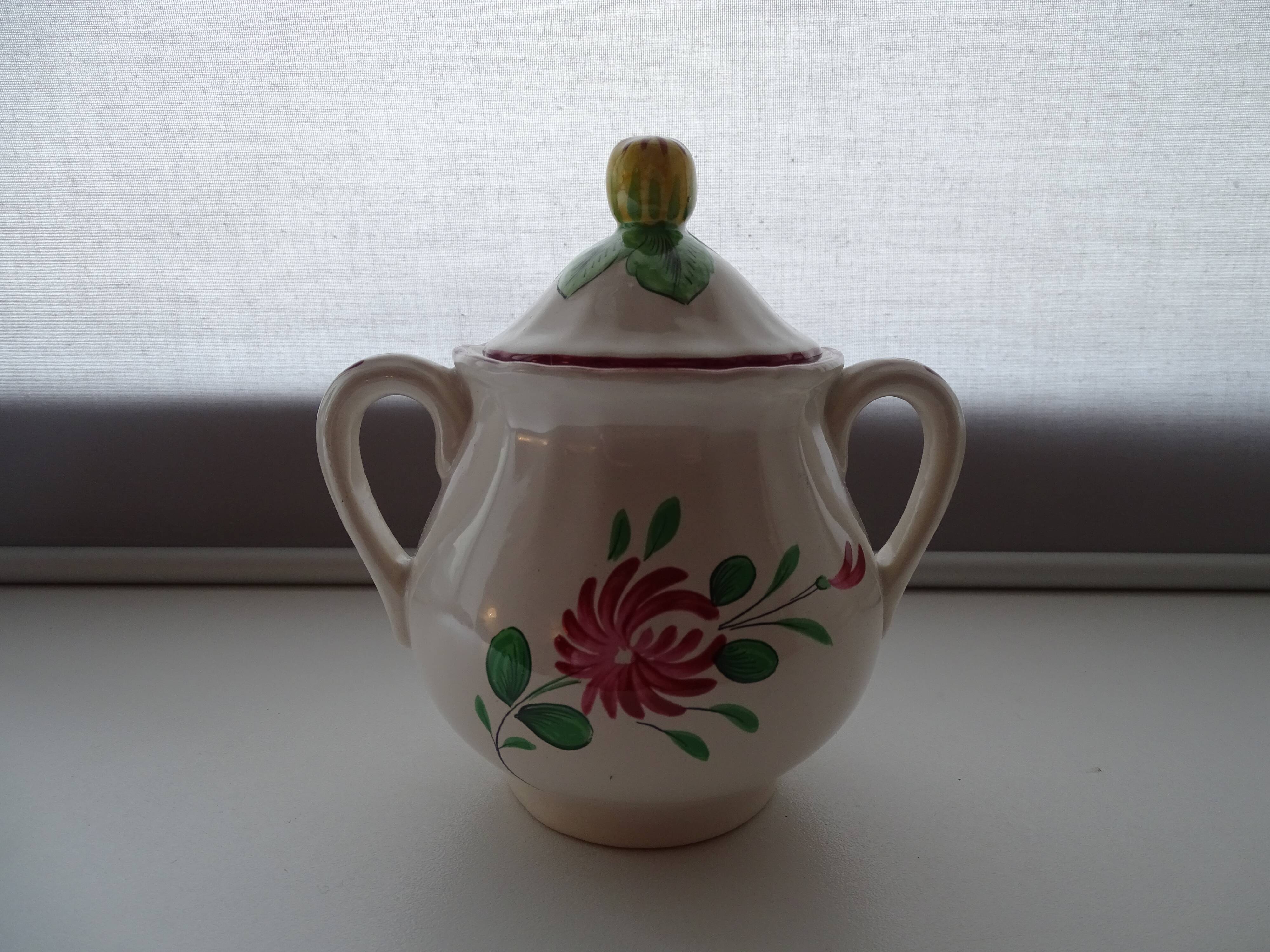 Faience sweetening St Clément France - Rooster decoration