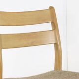 Lot de 6 chaises en chêne EMC Mobler 'Lem' - design danois - chêne