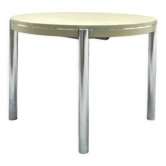 Stretchable round table, gingham tile patterns late 1970 - Ø100