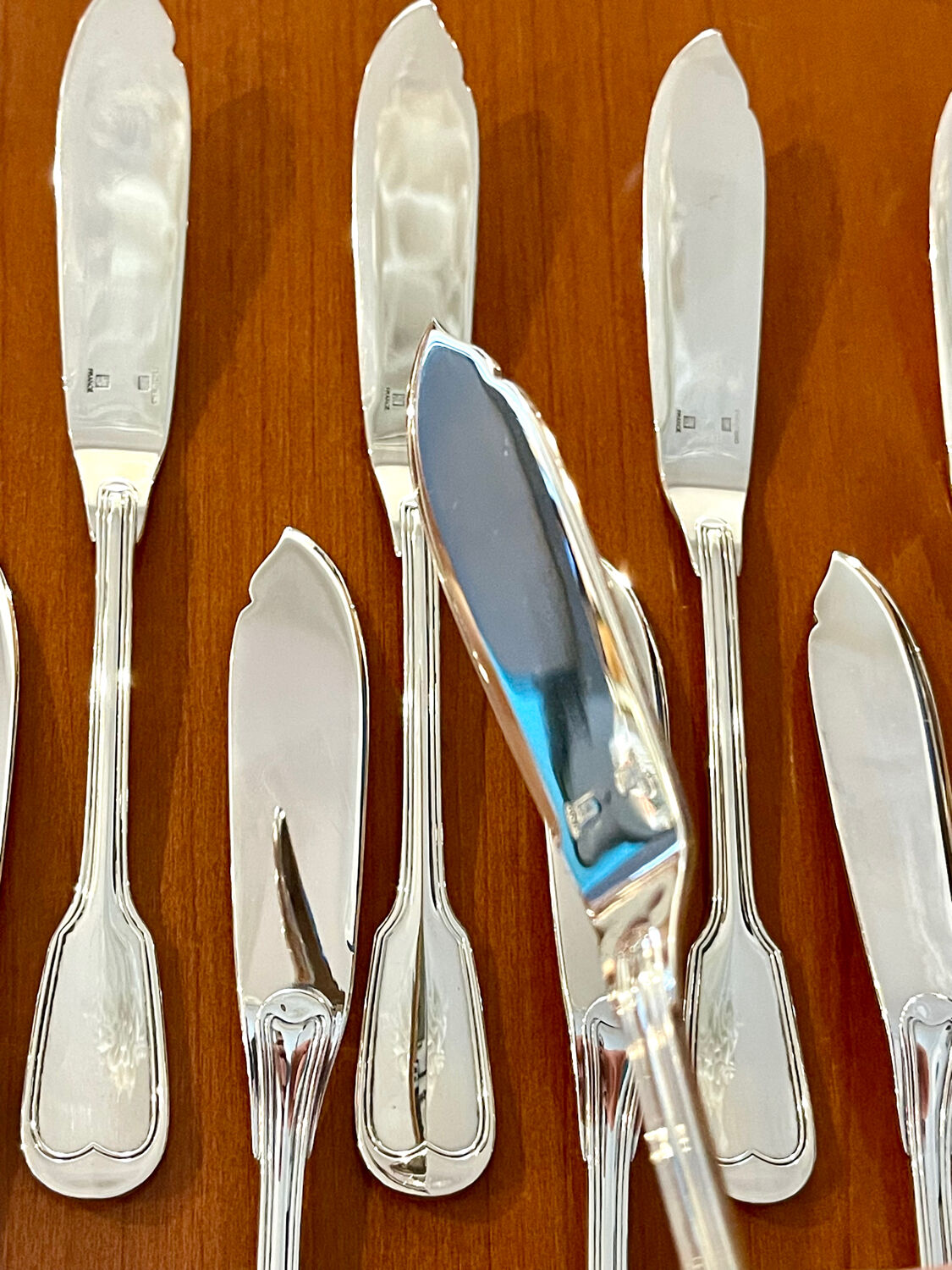 Christofle Chinon, fish cutlery, serving cutlery