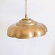 Suspension abat jour vintage doré