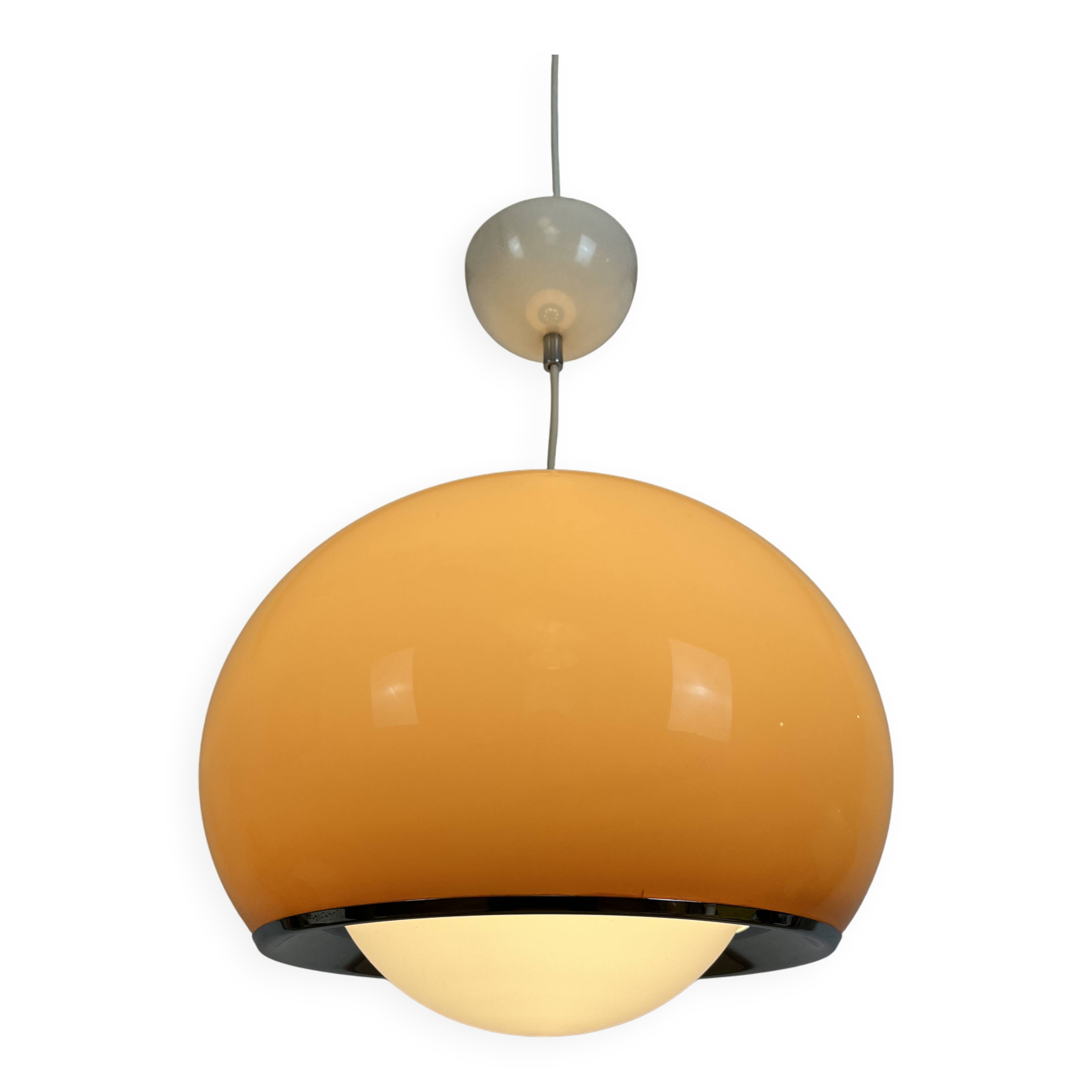 Guzzini pendant light model Jolly by Luigi Massoni, space age 70's style