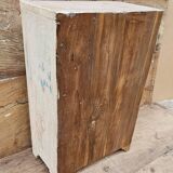 Ancien chevet - cabinet tribal en teck birman