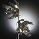 Lampe fleur métal circa 1970