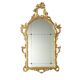 Antique baroque-style wooden mirror, Italy, 20th century