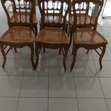 6 chairs in natural canning