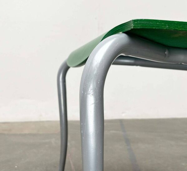 Chaise postmoderne italienne verte, années 1980