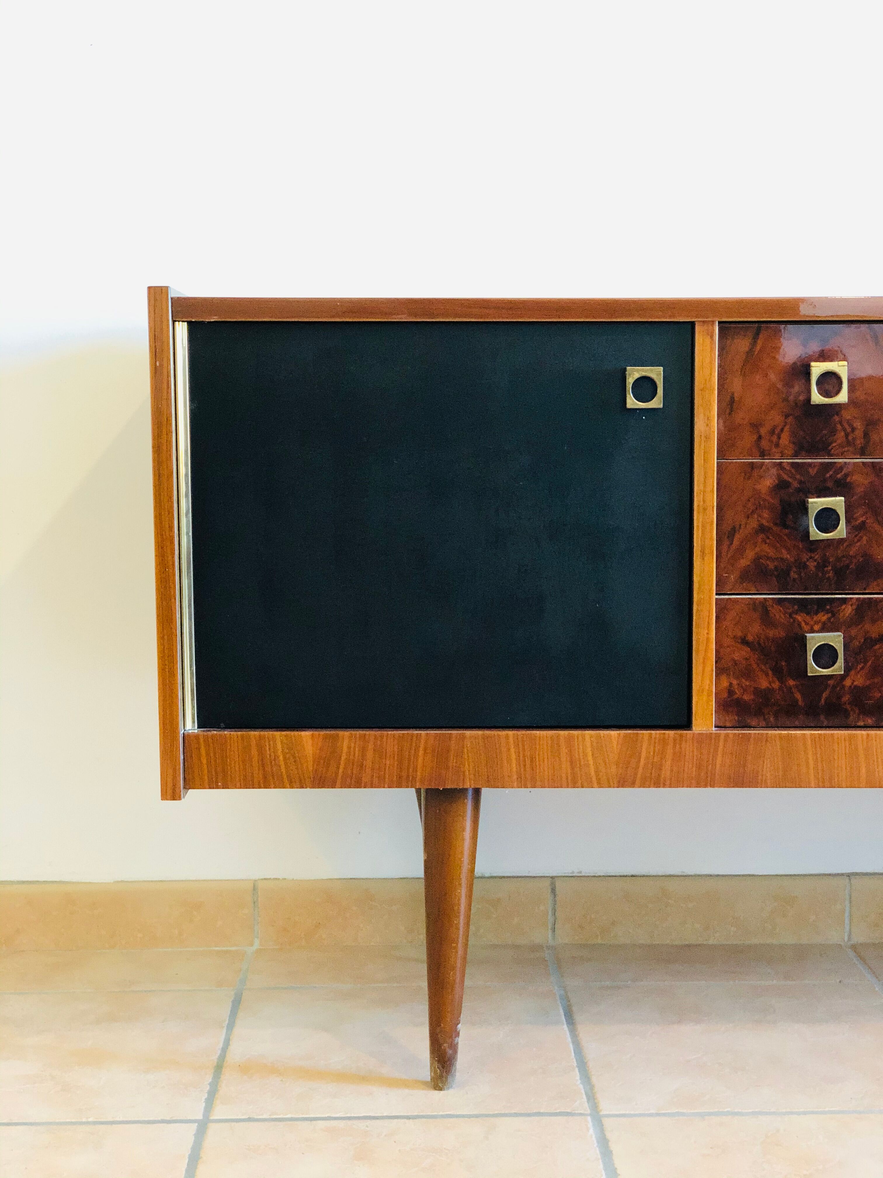 Vintage walnut sideboard 1960