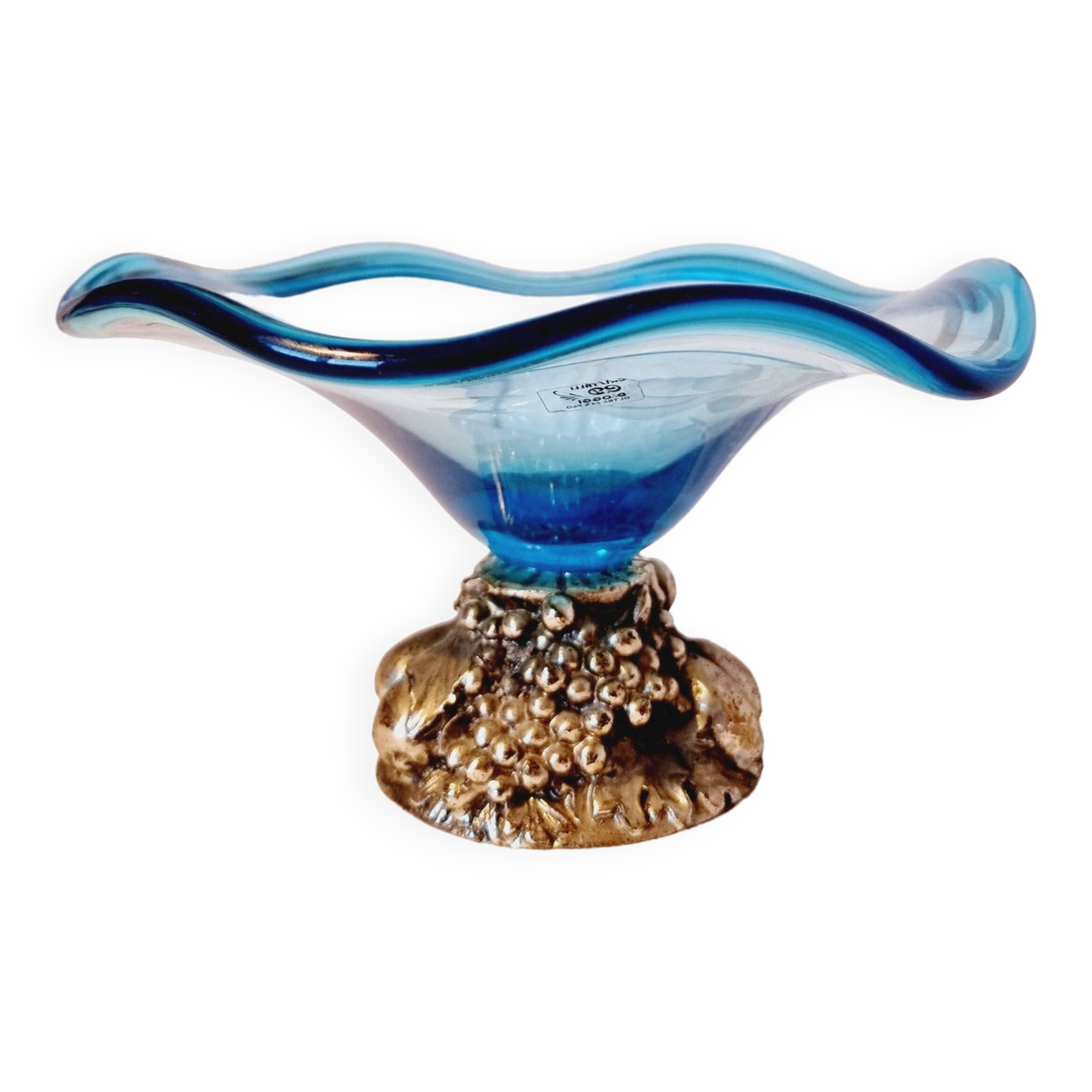 centerpiece with silkscreen and metal base