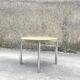 Extendable round table, gingham tile patterns late 1970 - Ø100