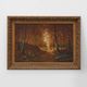 Signed French Oil on Canvas painting of a forest, Paris, 1926