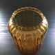 Scandinavian amber glass vase