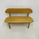 Vintage Danish Ansager Mobler solid wooden bench, 1970s