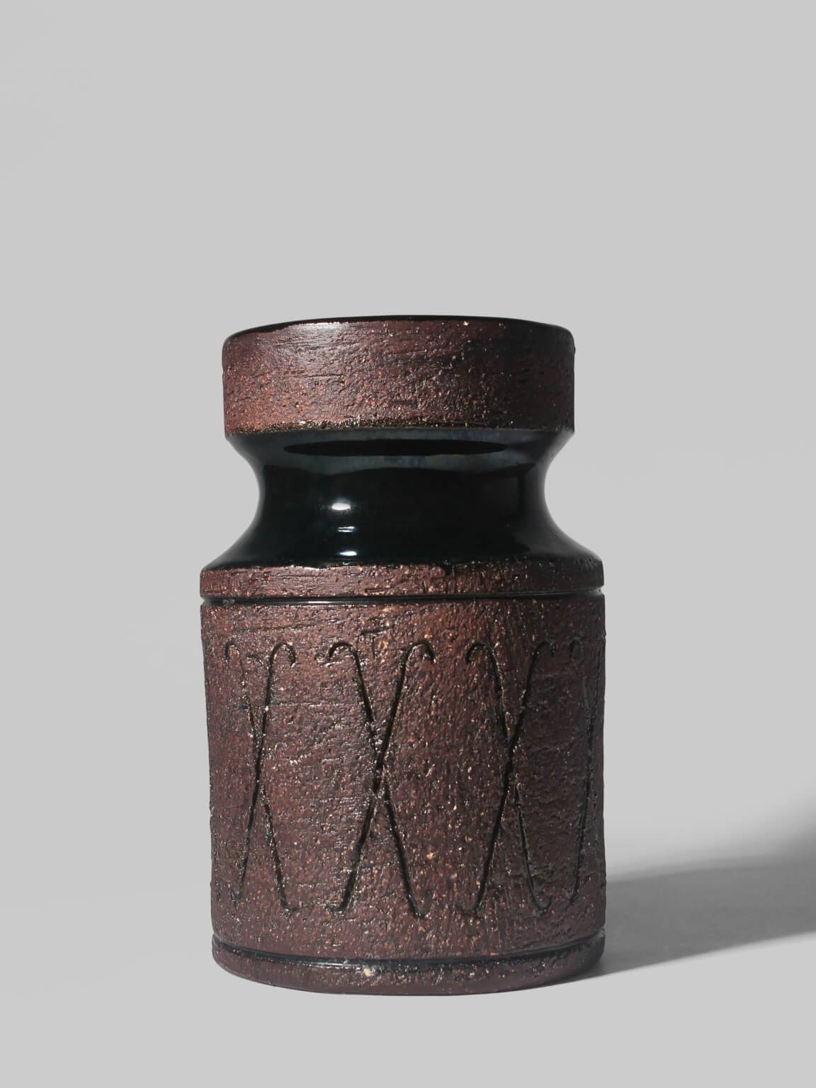 Eke Bjerén Textured Ceramic Large Vase, 1960s, Sweden