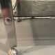 Vintage chrome and smoked grey glass trolley / dessert table circa 1970.
