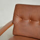 Pair of Danish armchairs in teak and leather, 1960