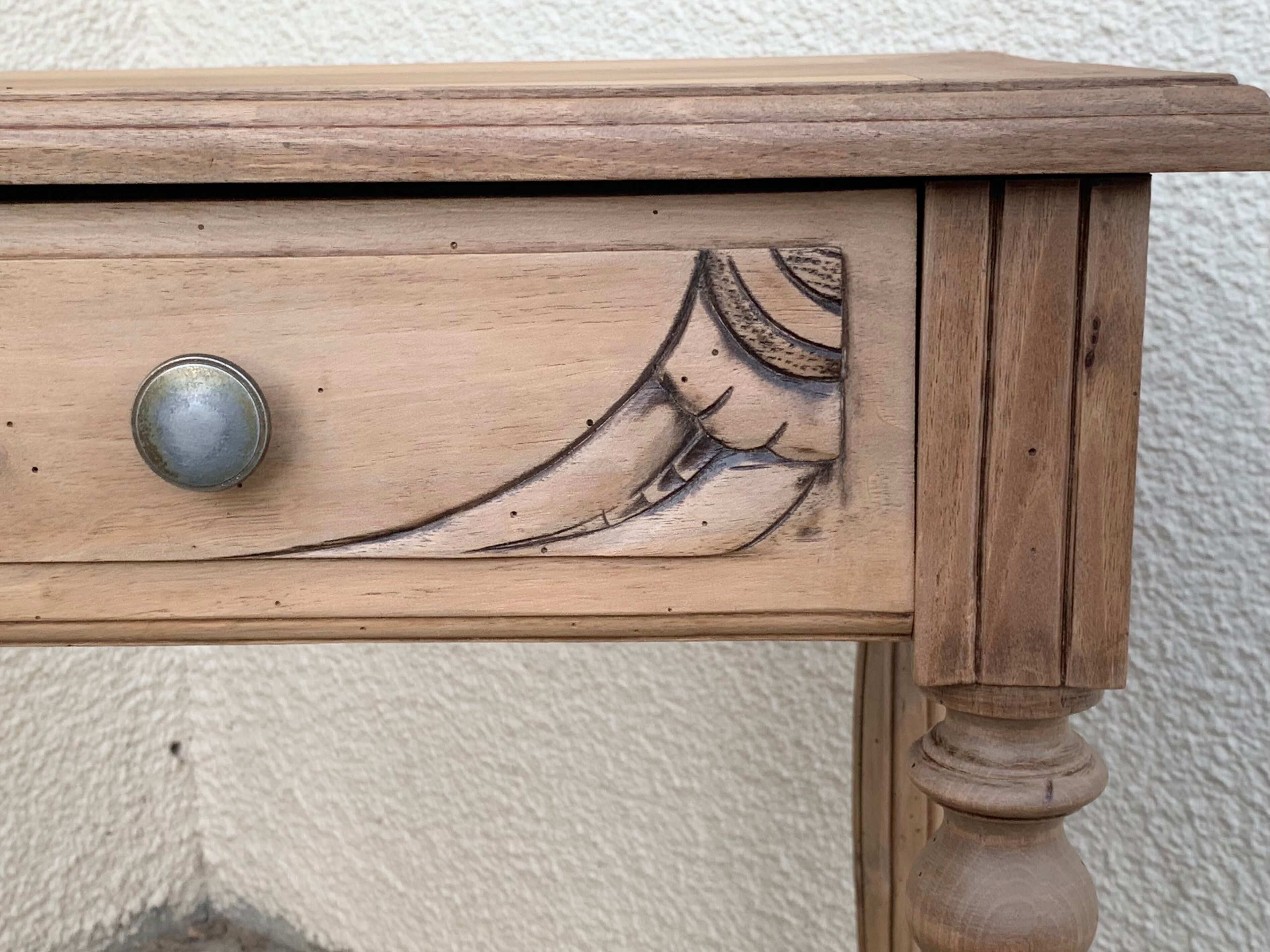 Art Deco office 1930 walnut raw wood