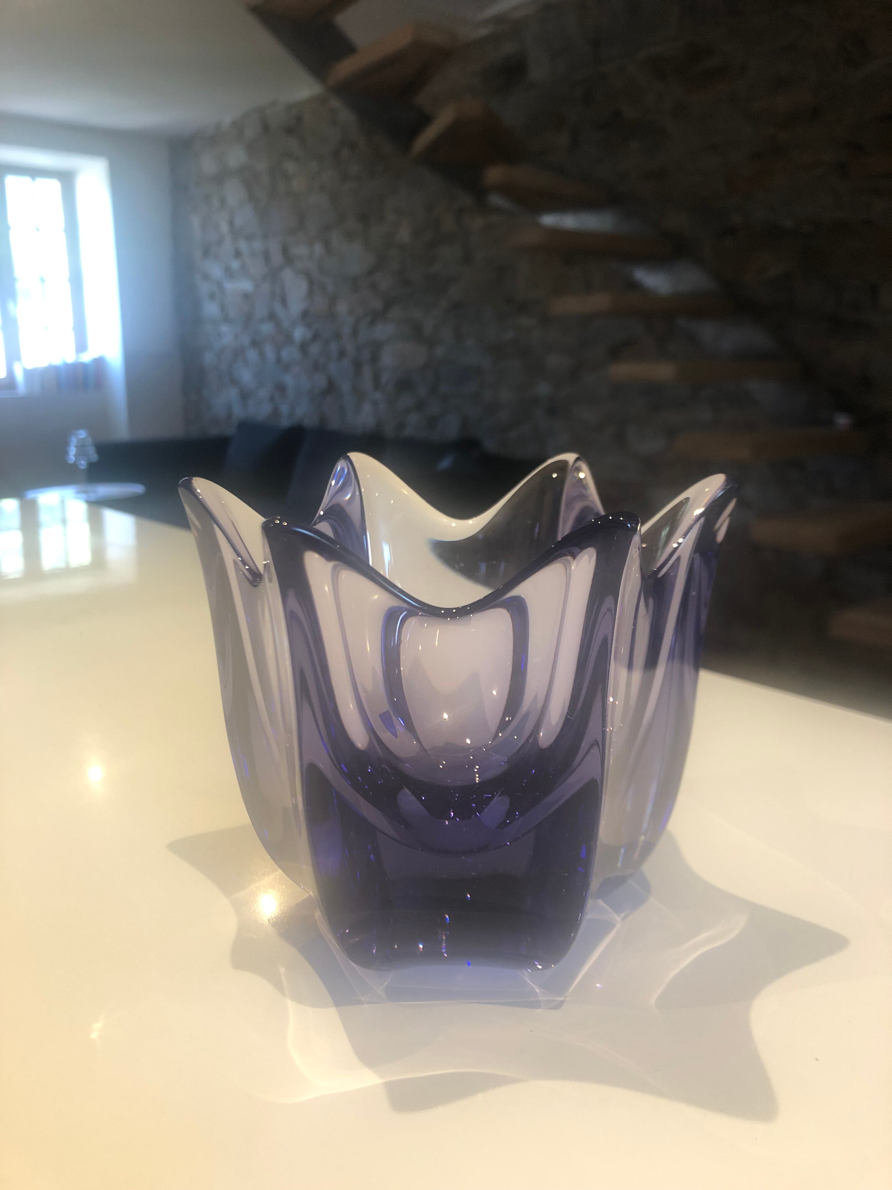 Tulip cup swedish crystal orrefors