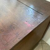 Meuble de métier, comptoir 3 tiroirs en chêne