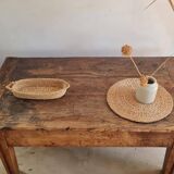 Table basse ancienne esprit table de ferme