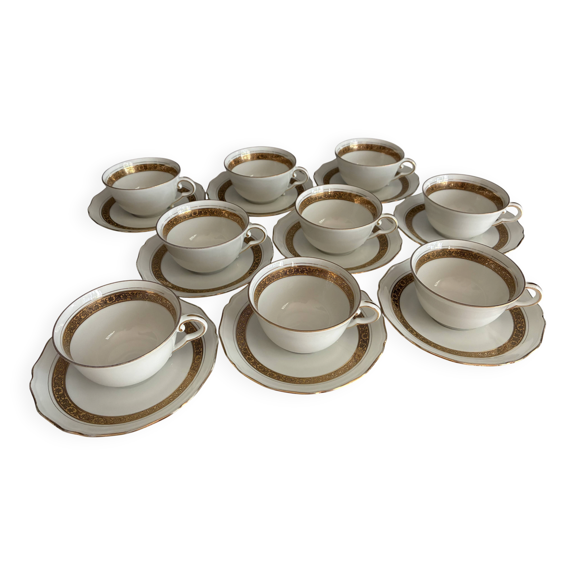 Coffee service 9 pieces L. Lourioux