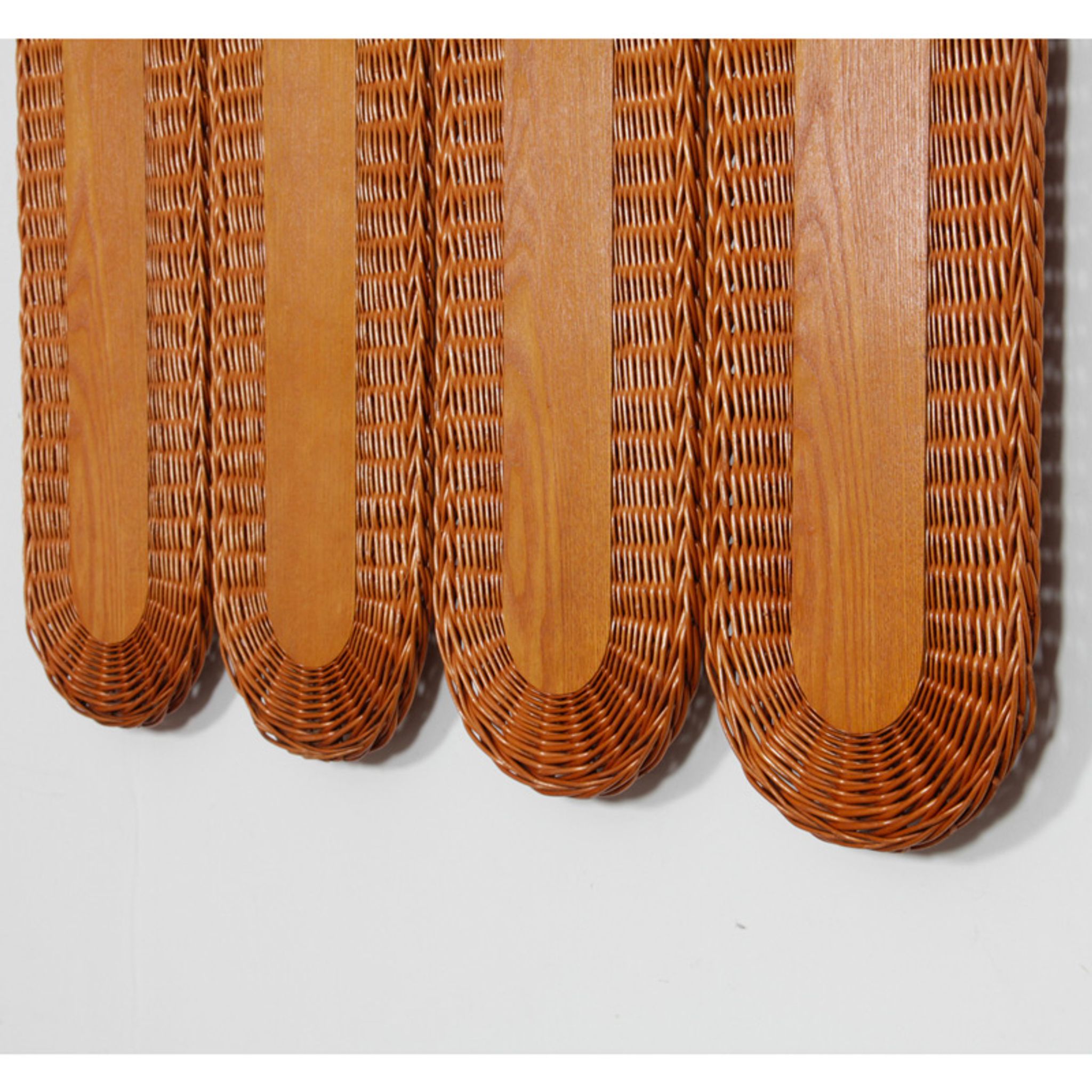 Rattan coat rack edited by Uluv in the 1960s