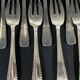 Set of 12 Vintage Design Silver Metal Dessert Cake Forks 1