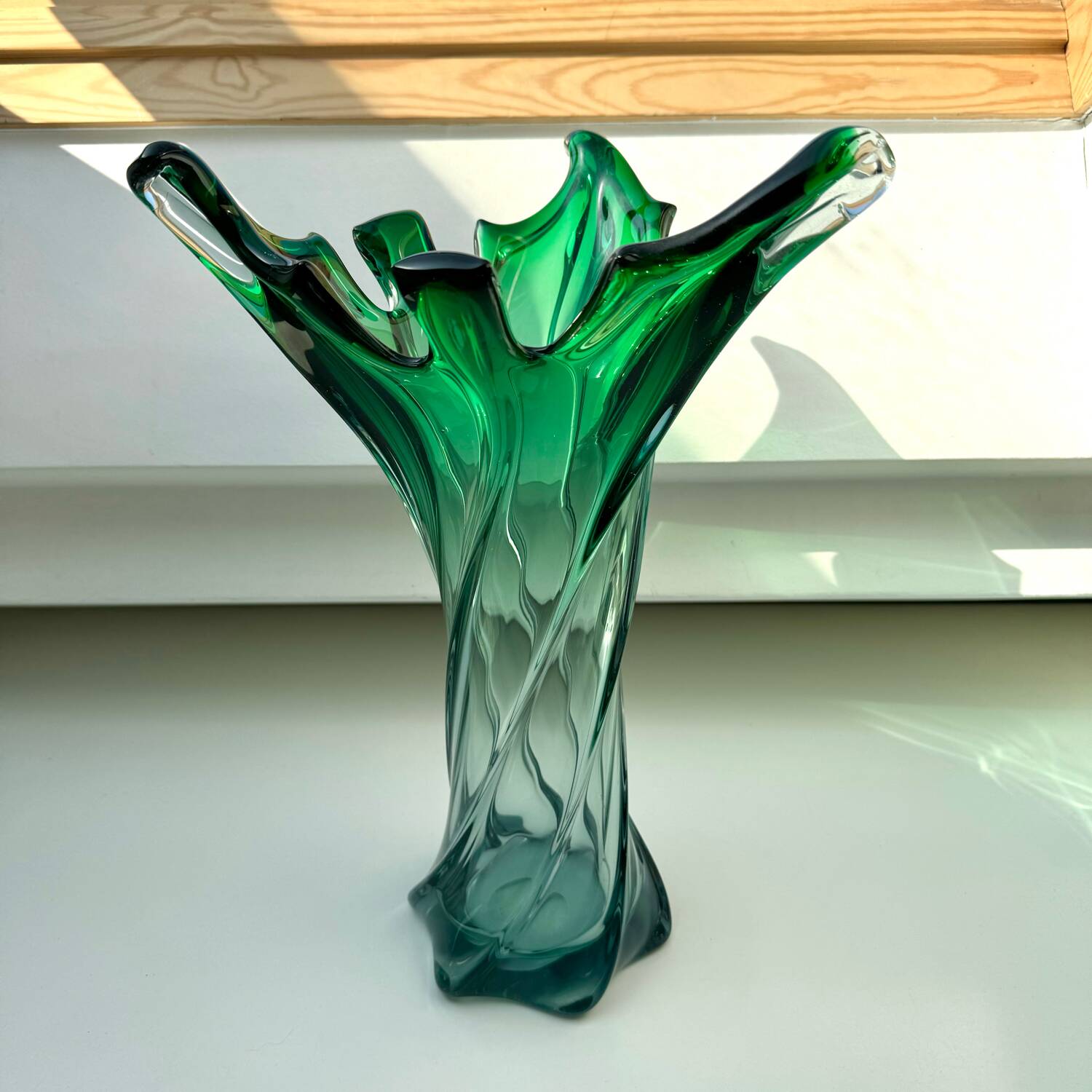 Vintage swirl vase Sommerso Murano