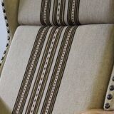 Vintage 1960s set of low & high back lounge chair oak, style of Henning Kjærnulf