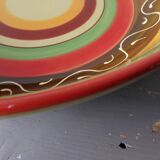 Glazed terracotta dish